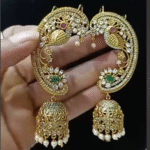 Peacock Design Long Earrings - Image 2