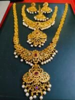 Lakshmi Temple Necklace Set - Divine Radiance