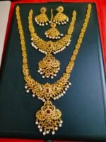 Lakshmi Temple Necklace Set - Divine Radiance - Image 2