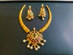 Traditional Gold-Plated Temple Jewelry Set