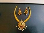 Traditional Gold-Plated Temple Jewelry Set - Image 2