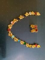 Multi colour necklace set with earrings - Image 4