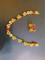 Multi colour necklace set with earrings - Image 5